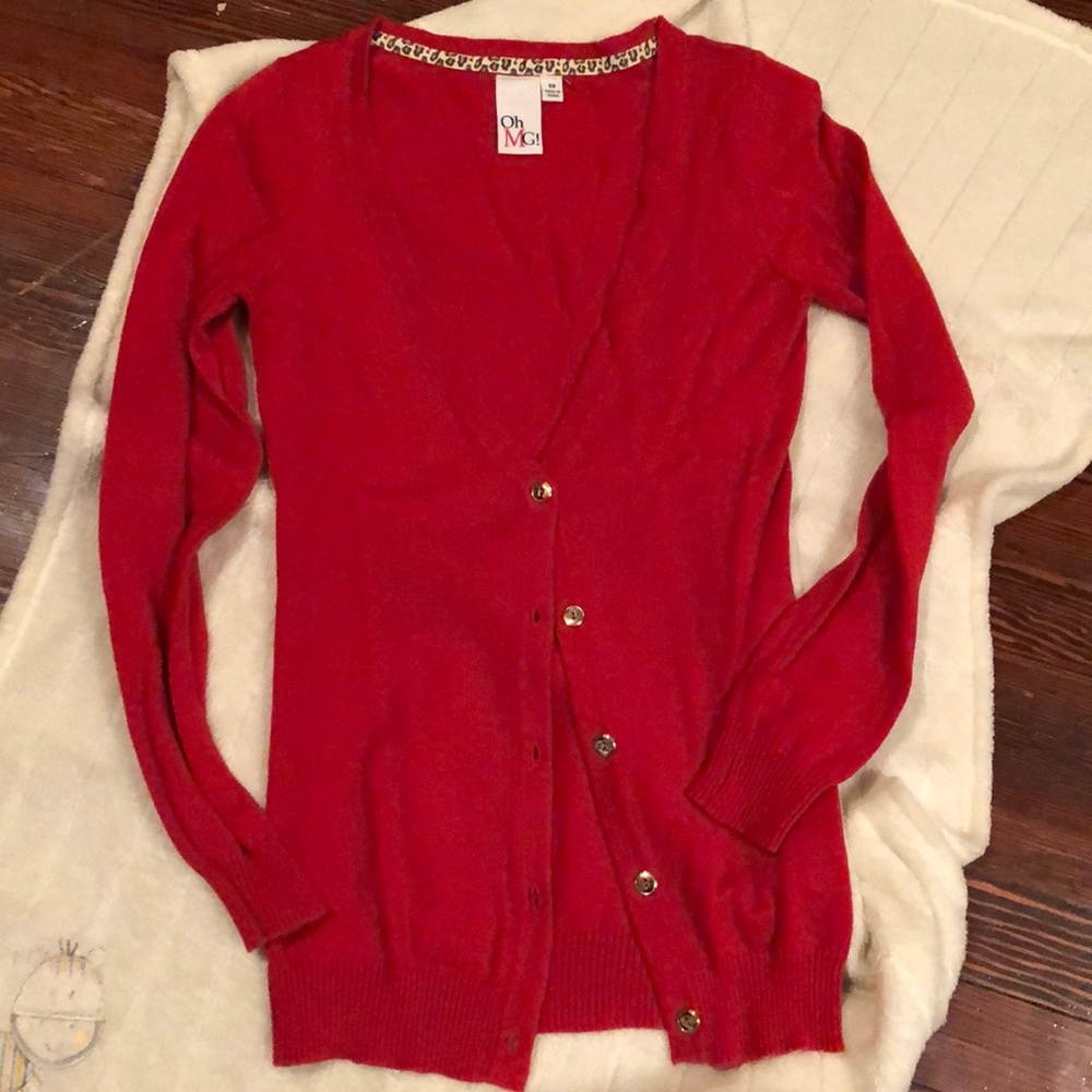 50% off bundles Red cardigan